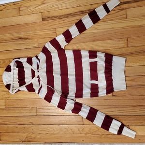 Active, Red and Cream Long Sleeve, Size Small